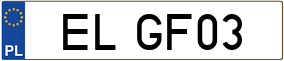 Truck License Plate